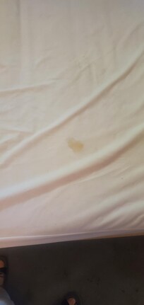 Stained mattress covers