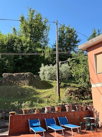 Hotel Nella rose garden out of our balcony
