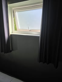 The only window in the living space
