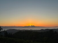 Sunrise over Mount
St. Helena from Kitchen Deck