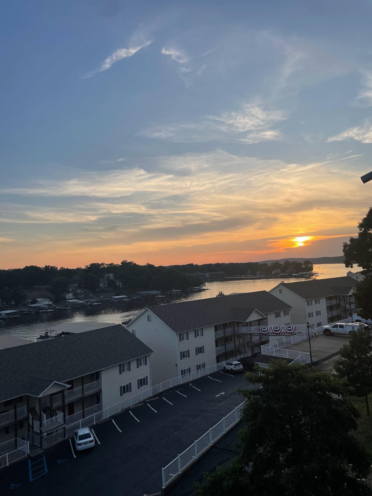 The view from the balcony 