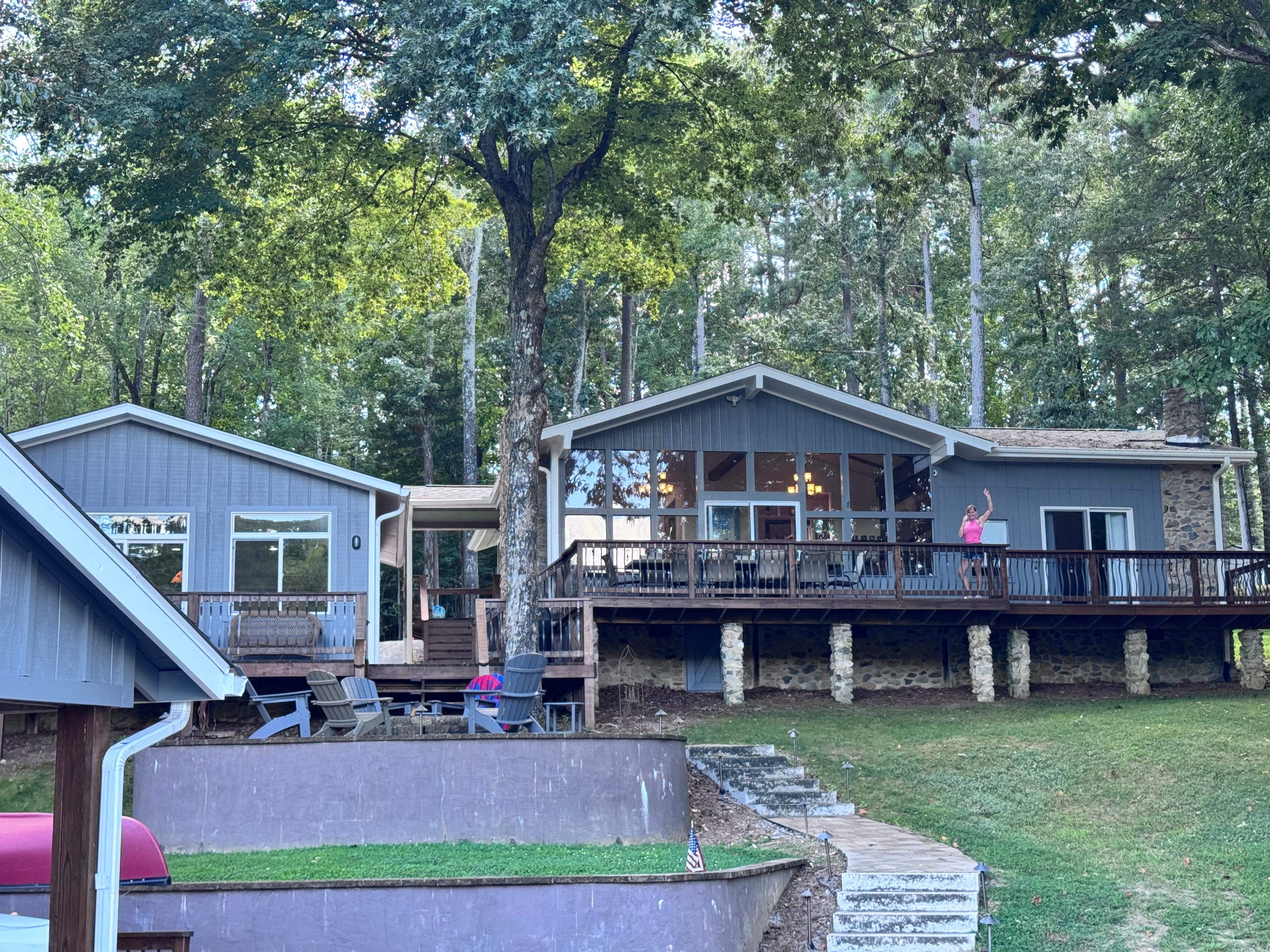View from dock looking at home