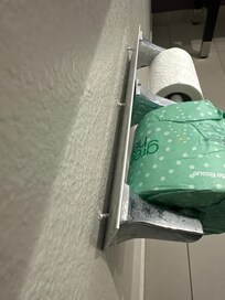TP holder coming unscrewed from wall