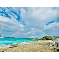 Rainbow to greet us!