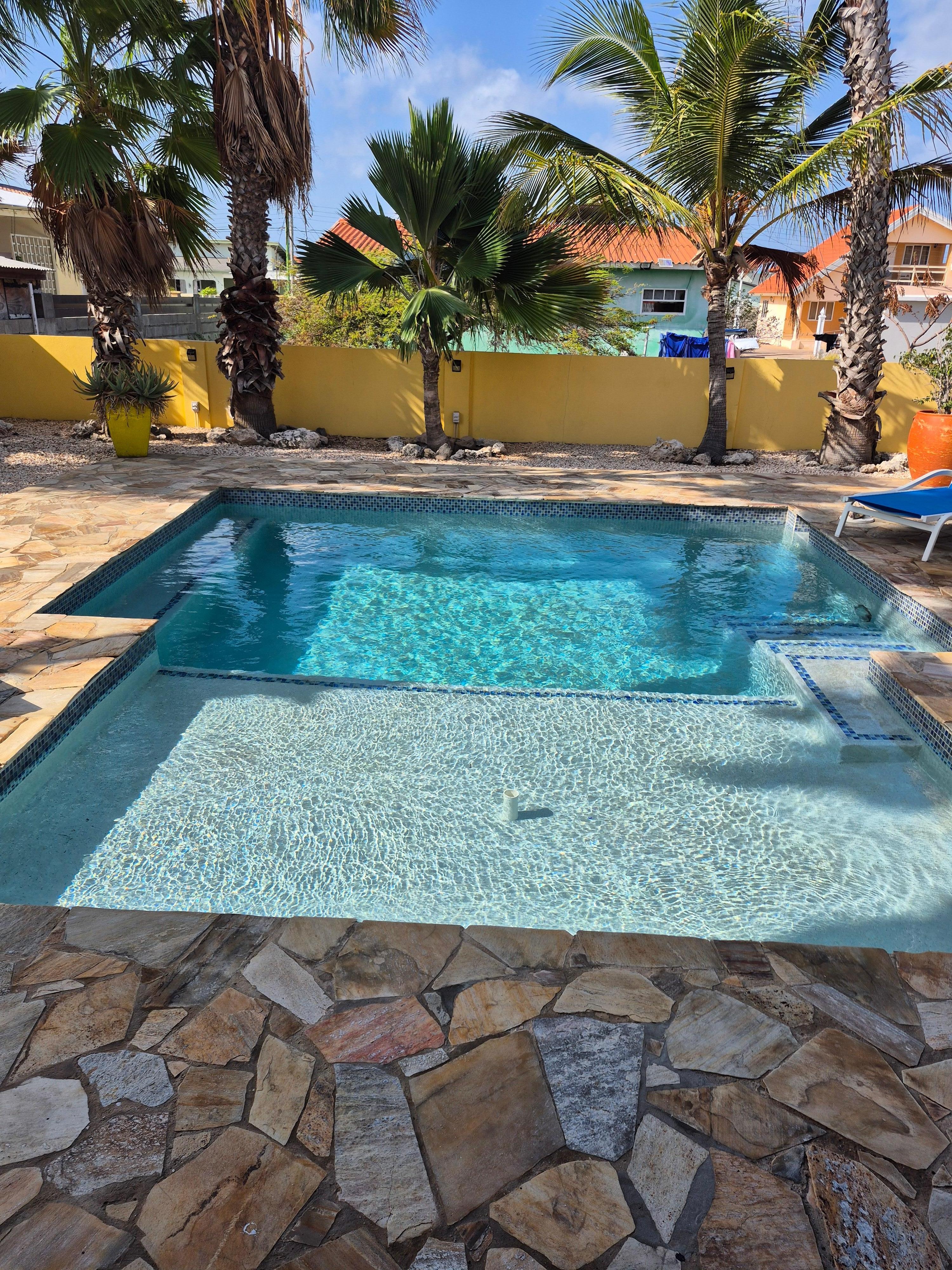 Serene, private backyard