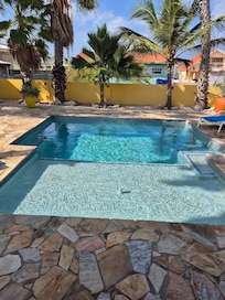 Serene, private backyard