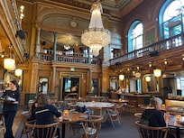 Fra den vakre salen hvor frokosten ble servert.