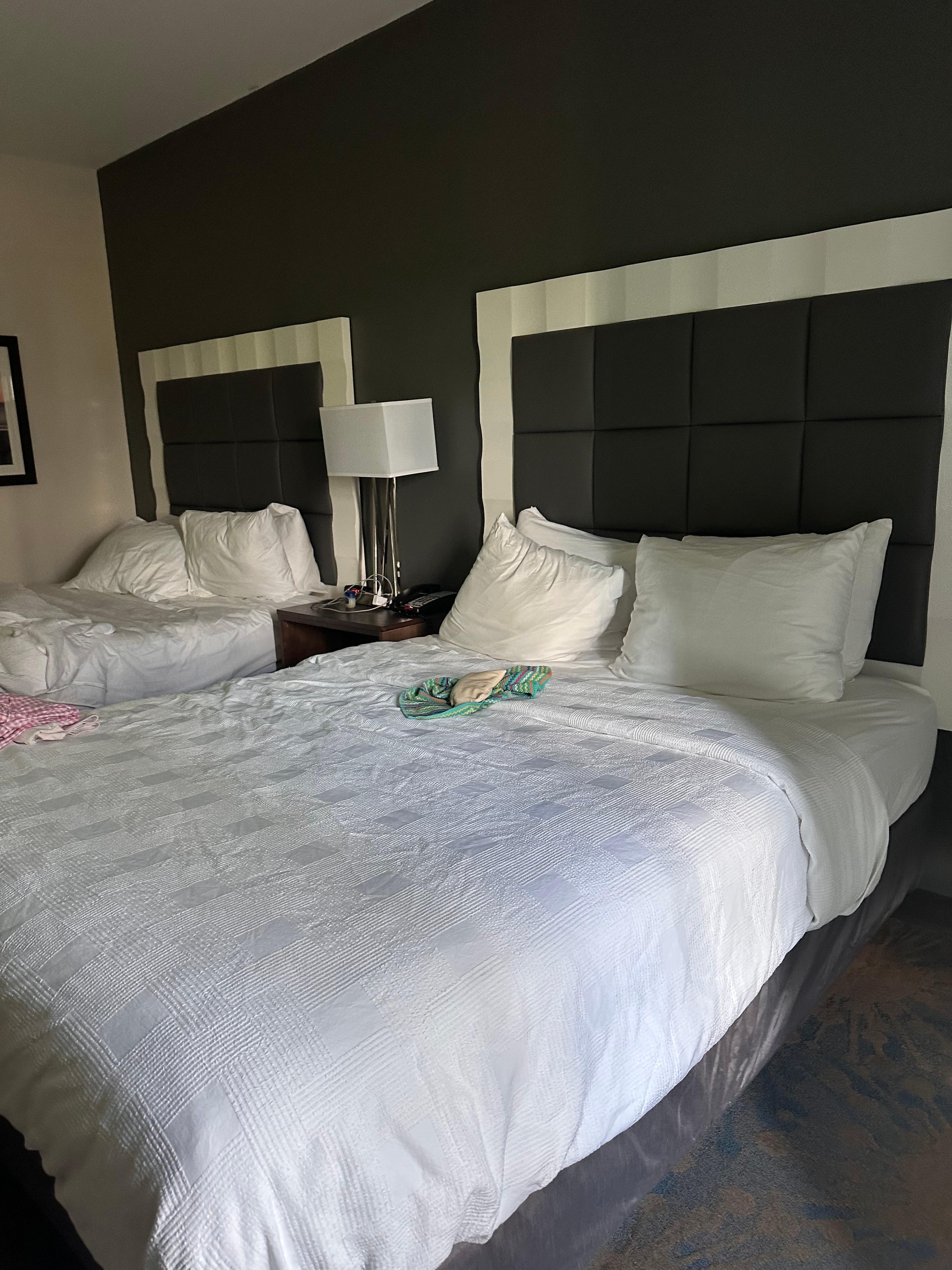 Double beds. Very comfortable 