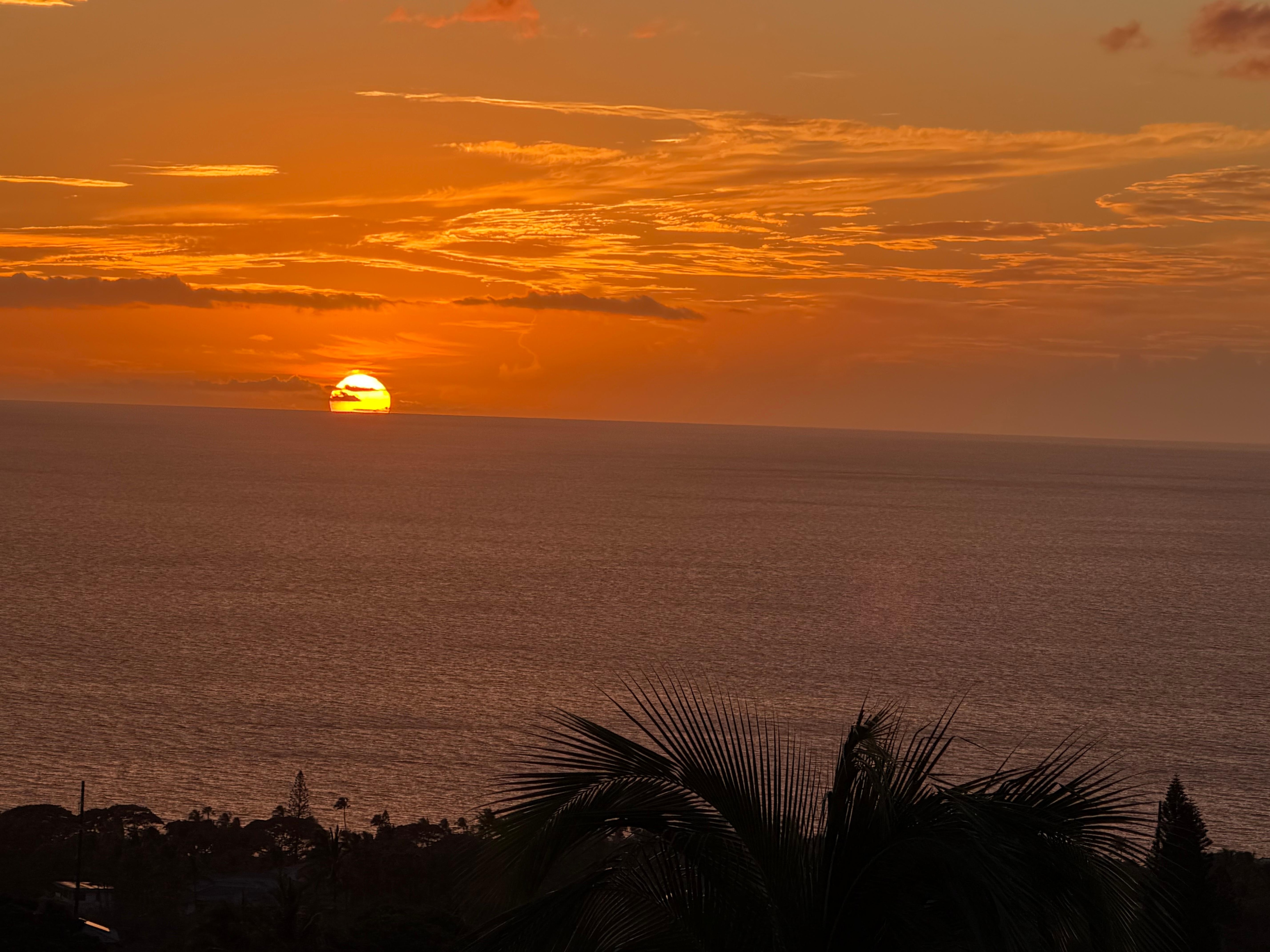 Every night had amazing sunsets like this one taken from our lanai.