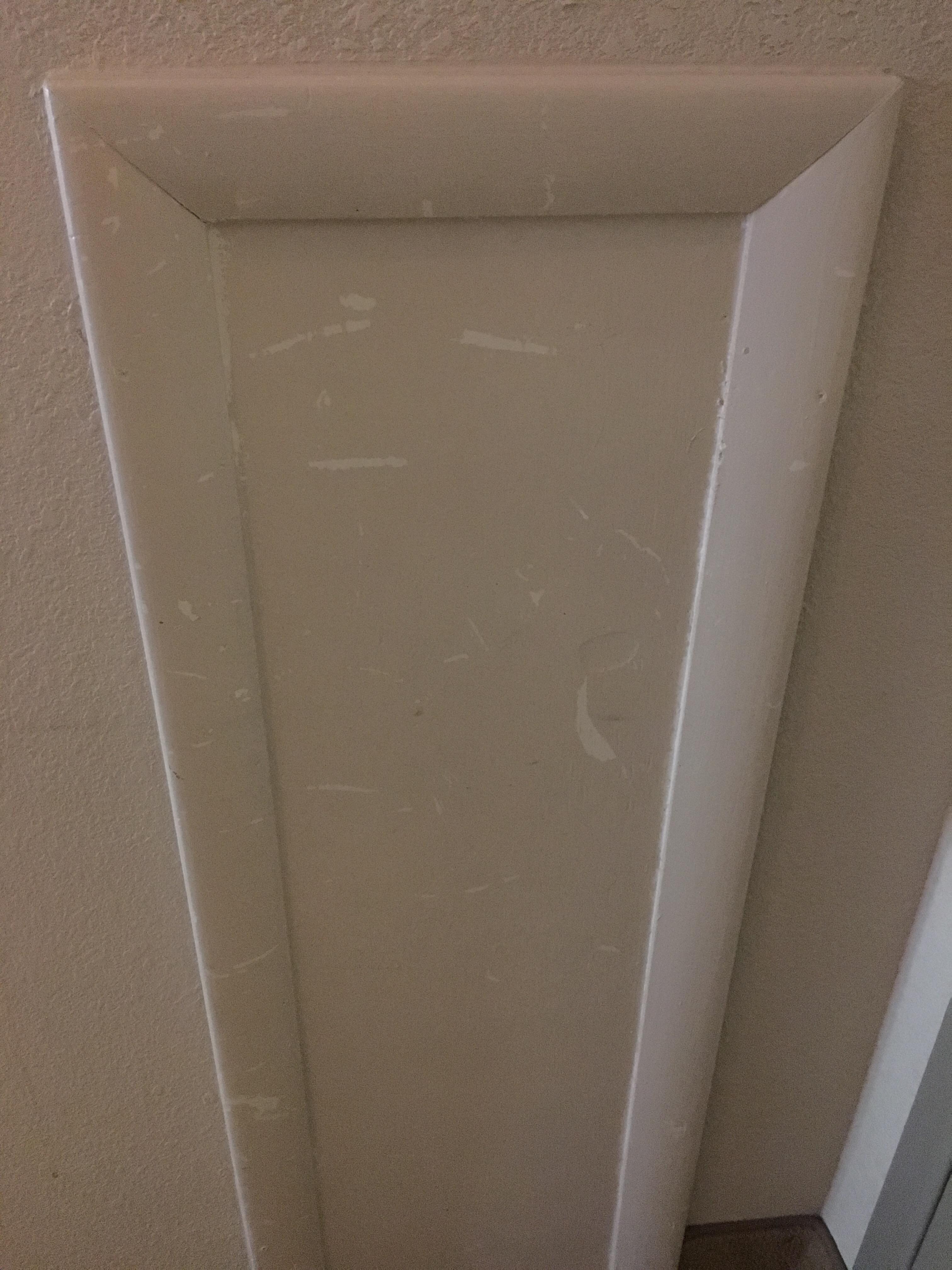 Scratches in paint (just one photo example)