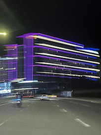 Exterior shot at night