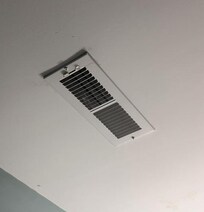 Water dripping into the downstair bathroom.