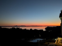 Sunrise over the ocean seen from The Bluenose Inn's Eden Building.