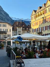 I took this picture right outside the front entrance. It is in a very cute part of town.