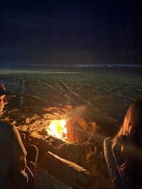 Fire on the beach