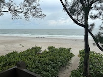 View from the balcony rainy day