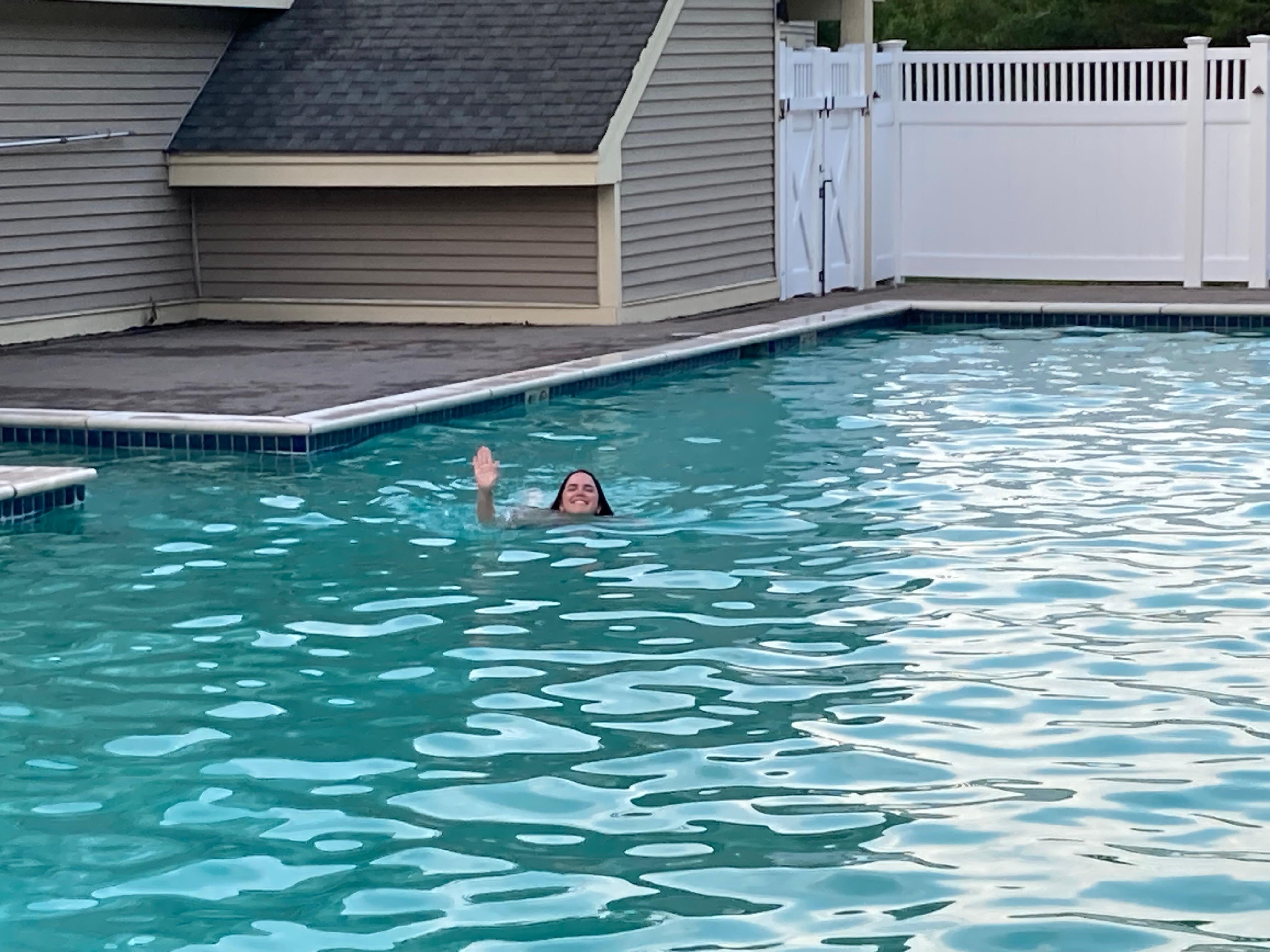 Pool. Very large and heated.