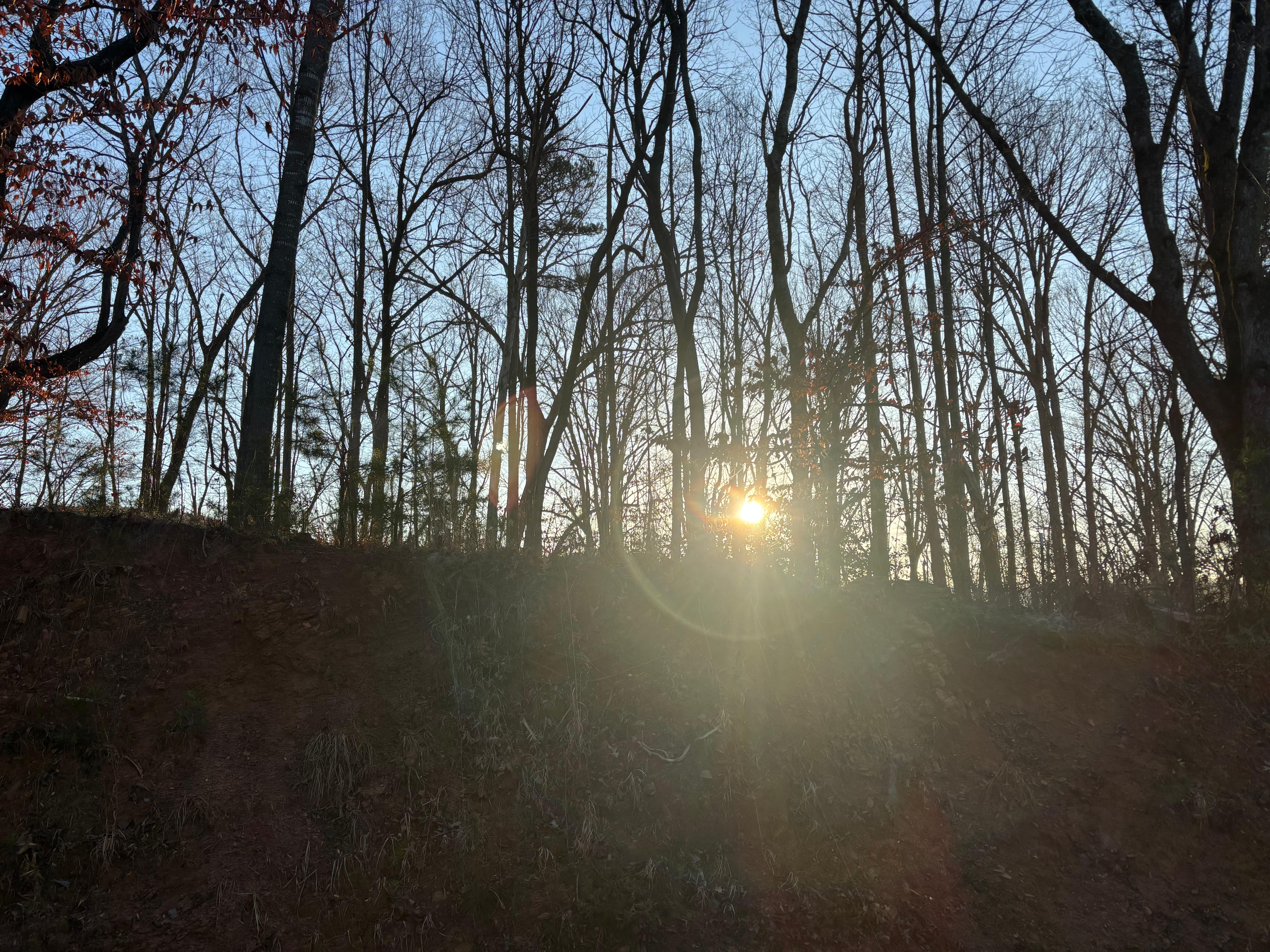 Sunrise from the front rocking chairs 