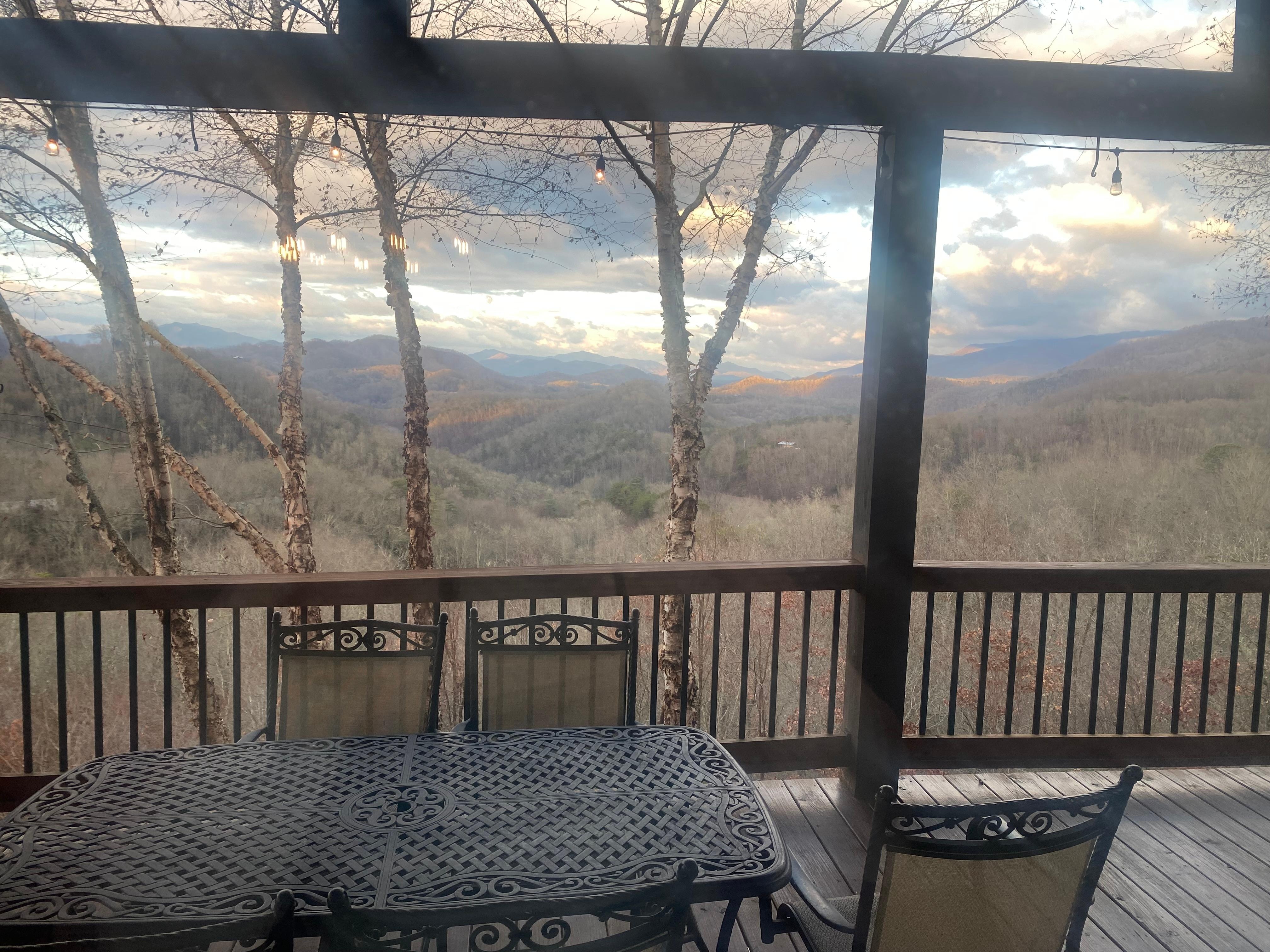 Not a bad view from the living room!