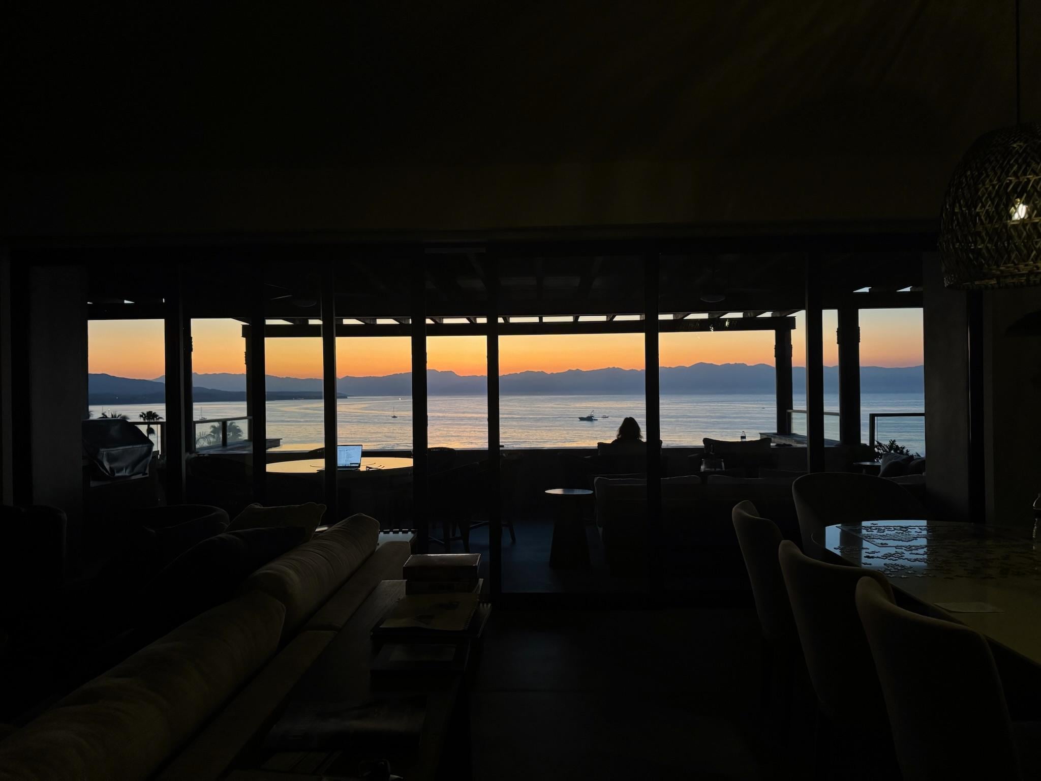 Sunrise from family / dining room
