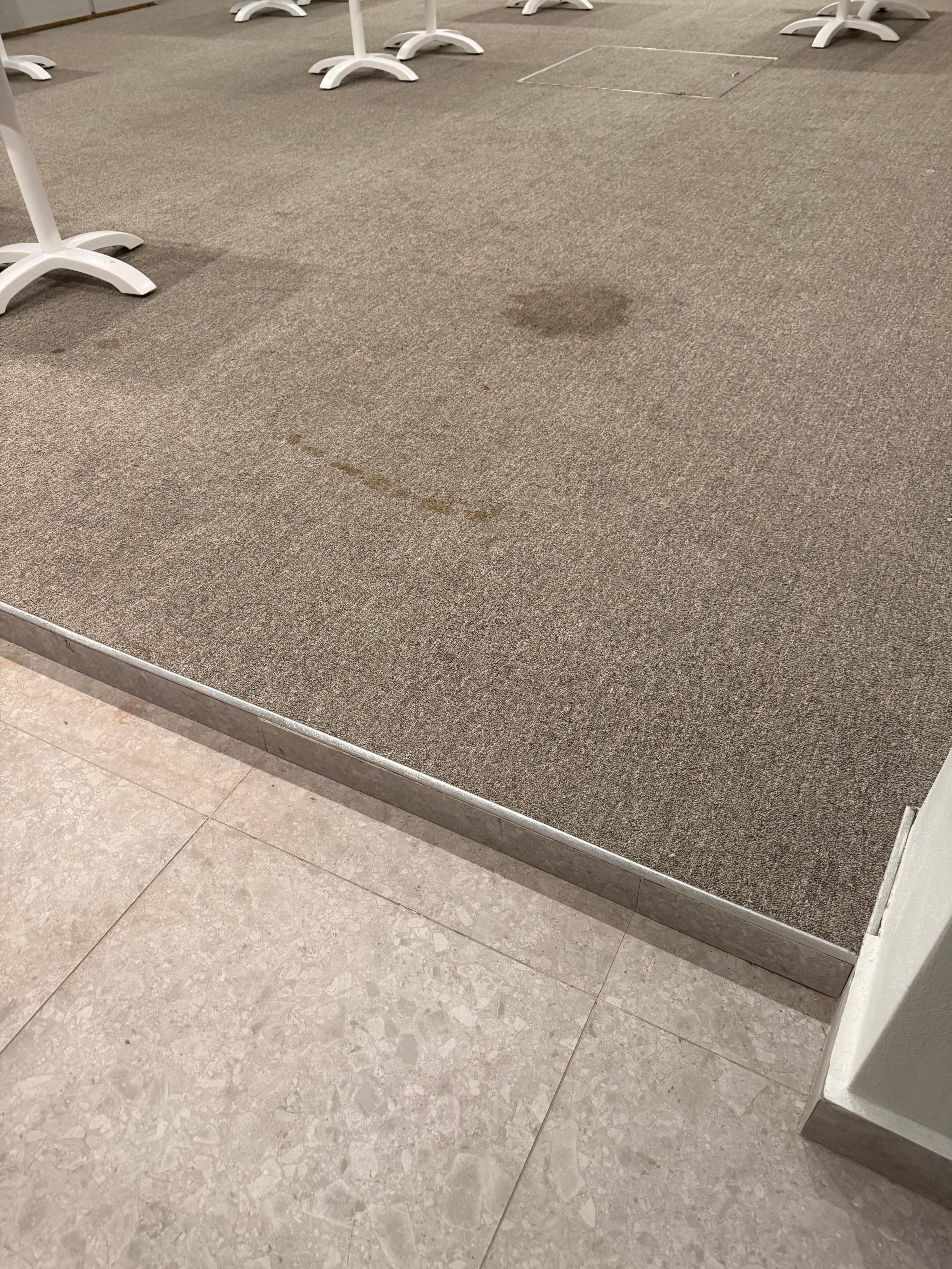 Area where people repeatedly tripped