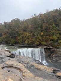 Cumbersome Falls was breathtaking even in the rain!