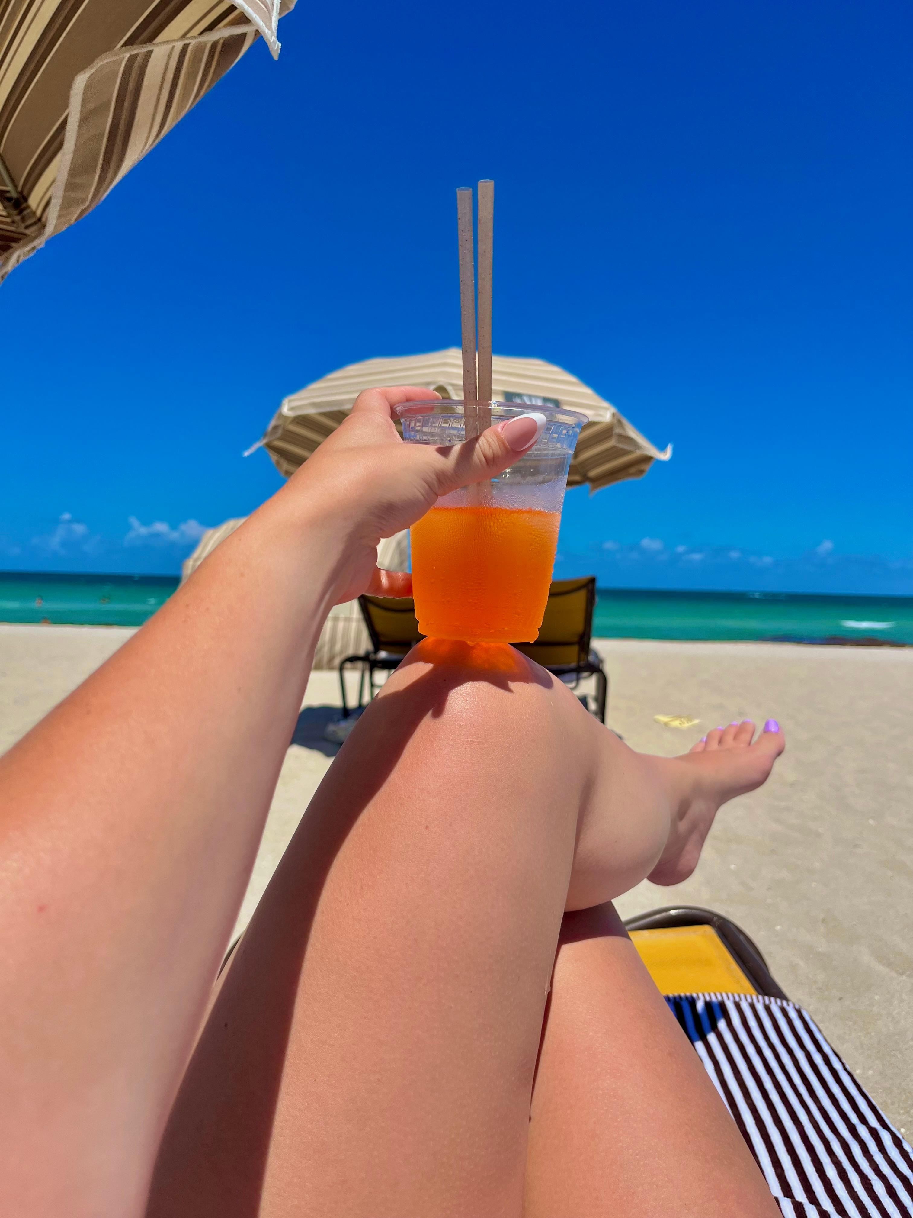drinks at the beach