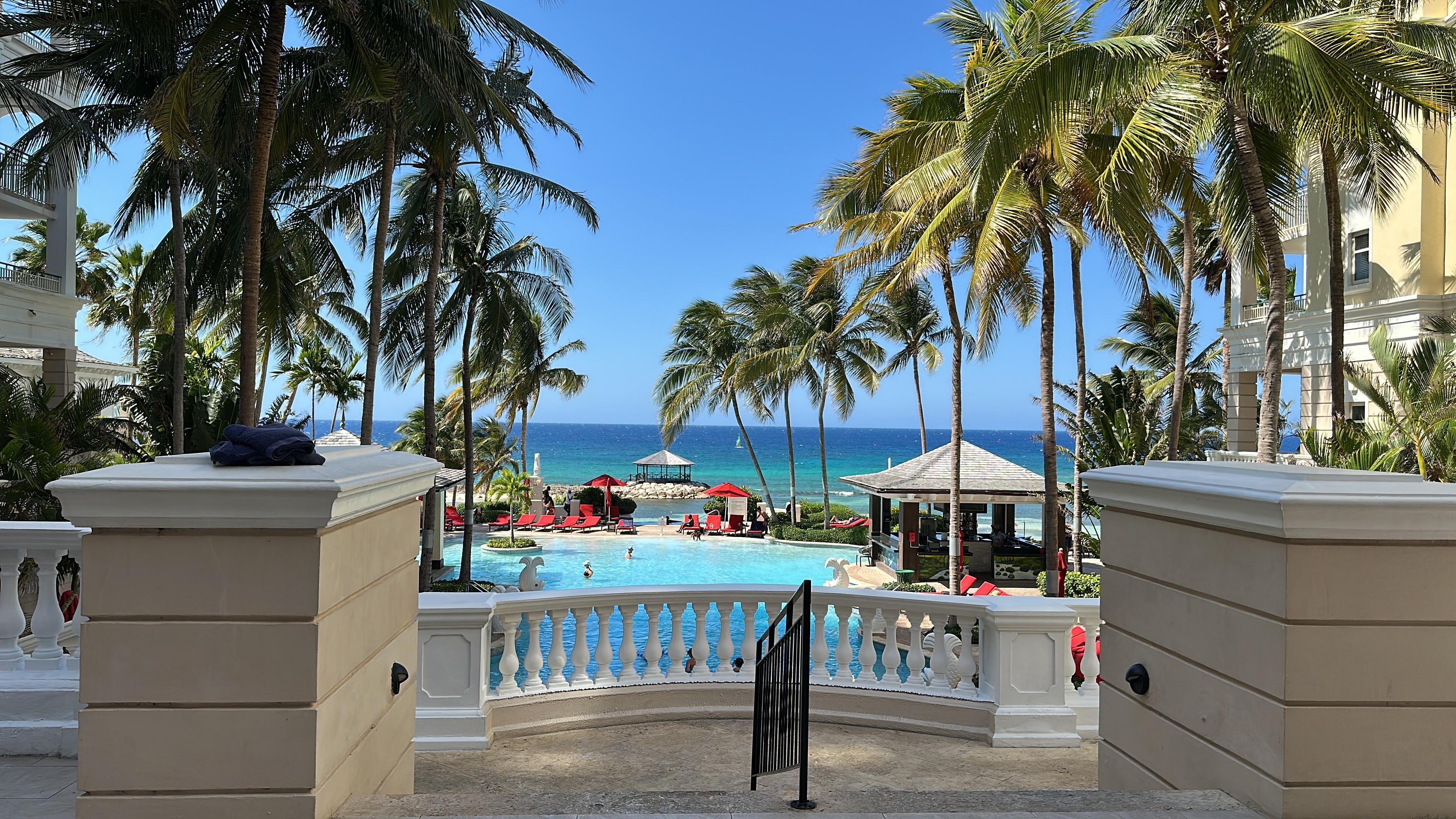 View from exiting the lobby