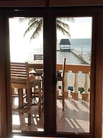 My picture perfect window view before going out for my morning coffee