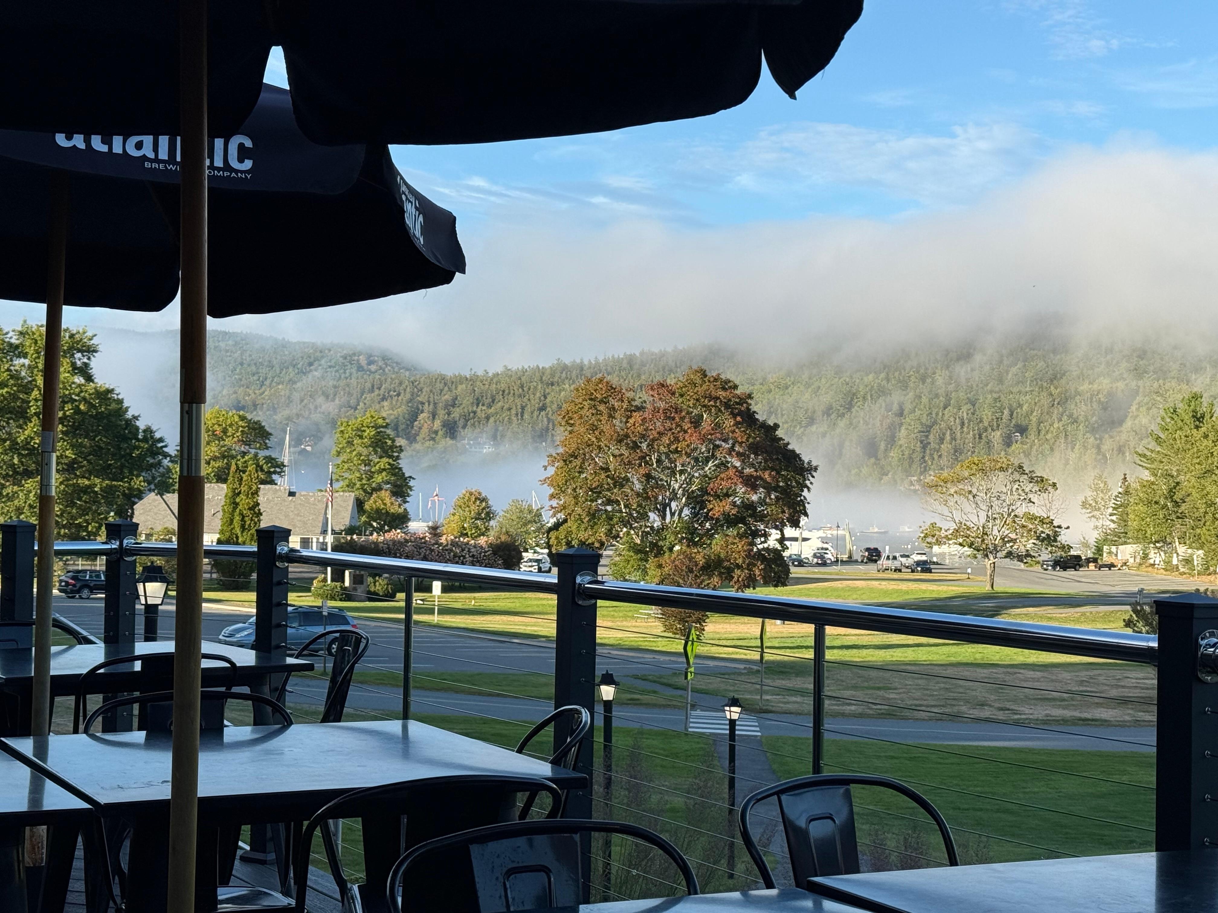 Loved having breakfast on the patio of the adjoining restaurant.