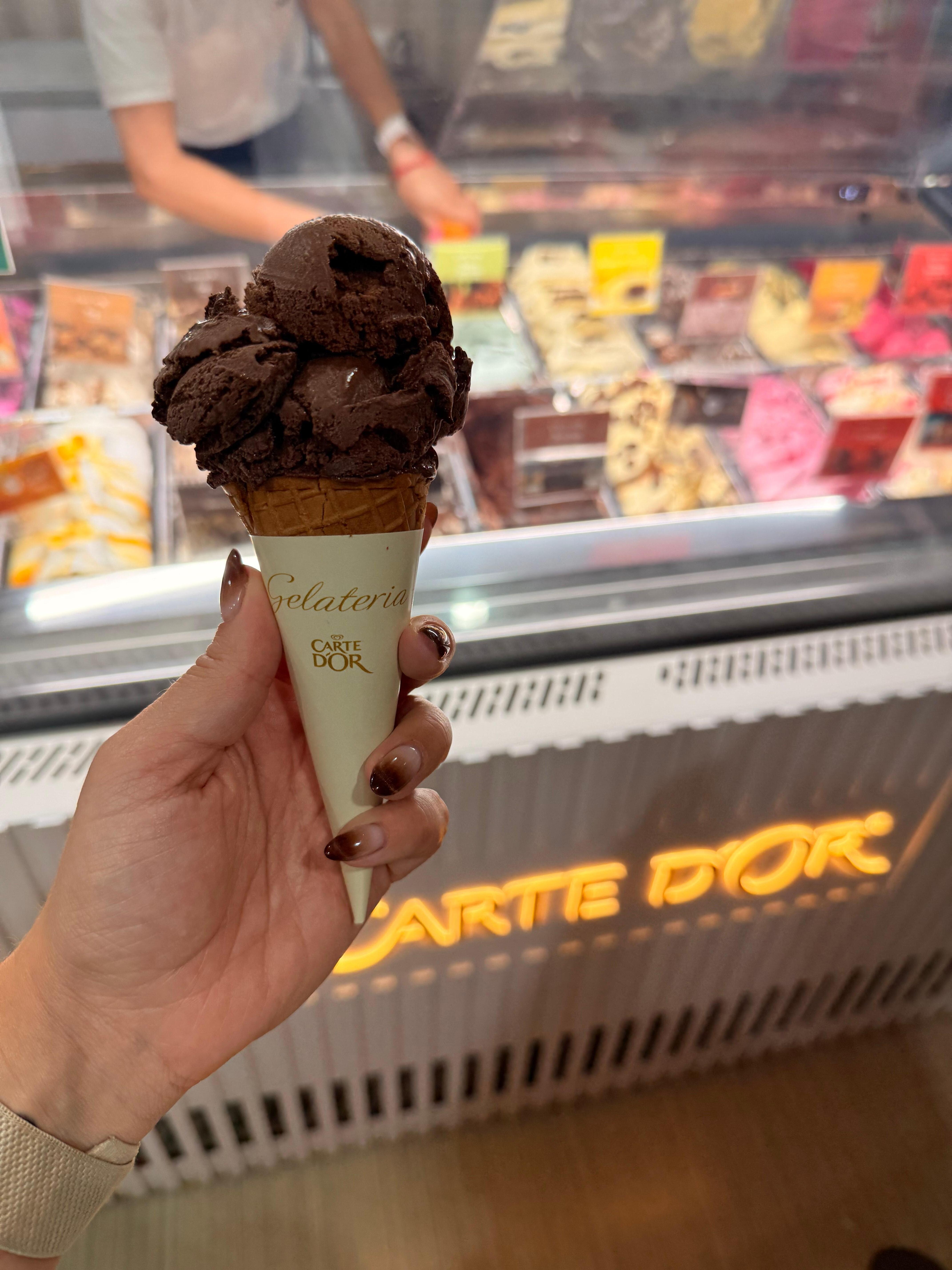 Gelato at a stand a short walk from the hotel! 