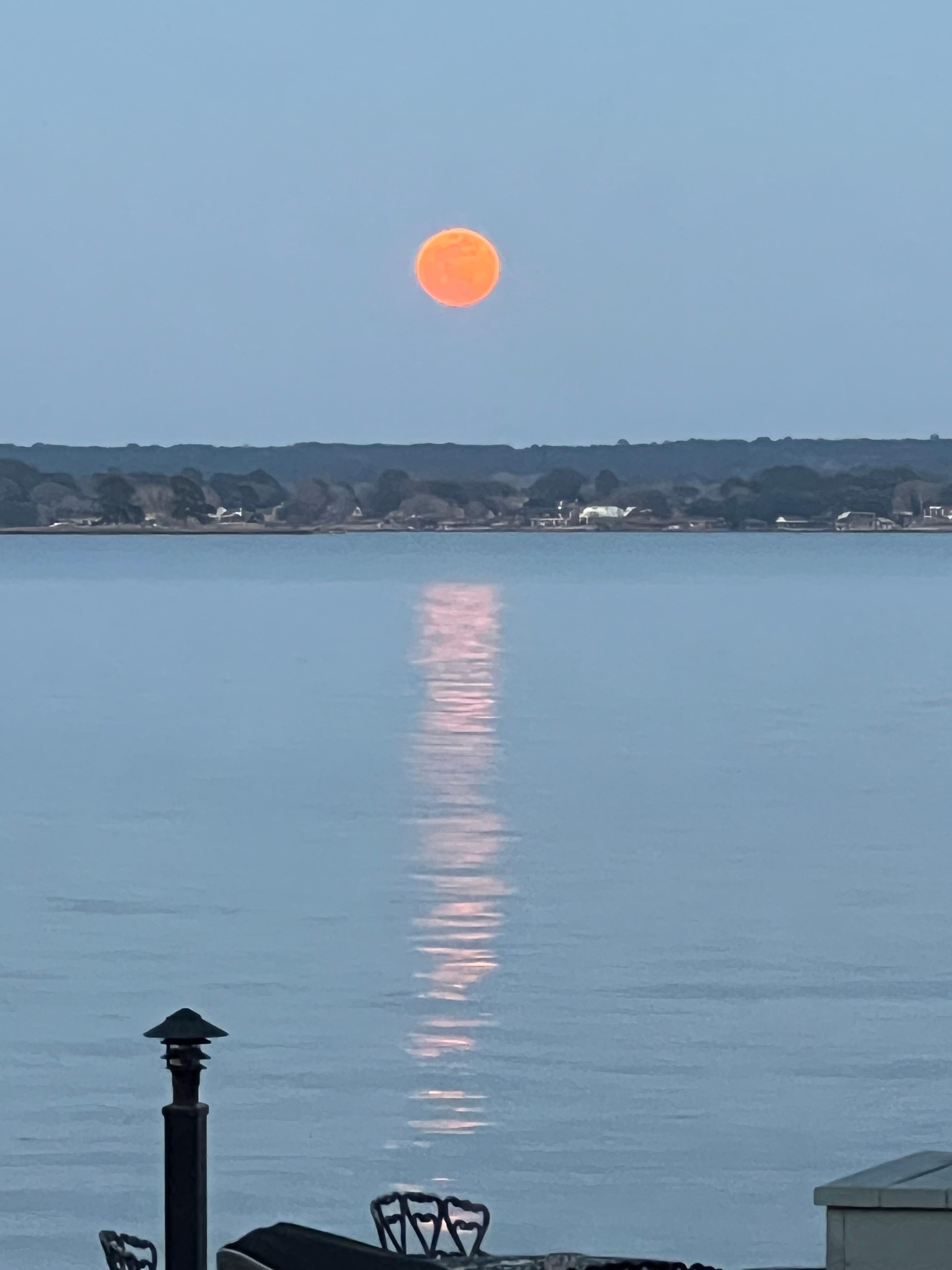 We were able to watch the full moon rise. It was beautiful!
