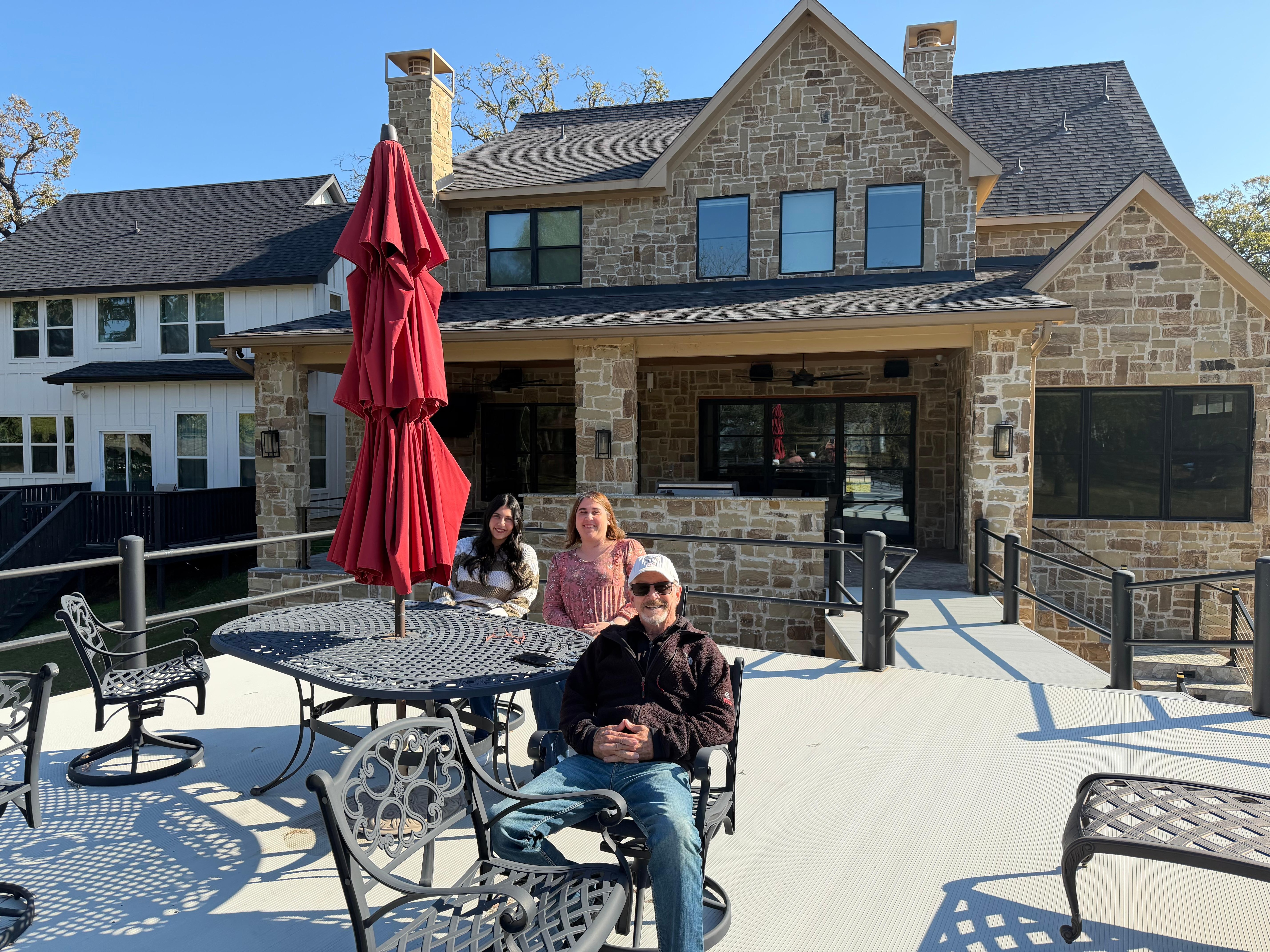 Wonderful deck out back