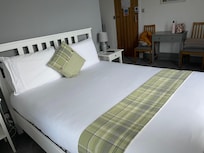 A comfy bed to get a good night sleep.