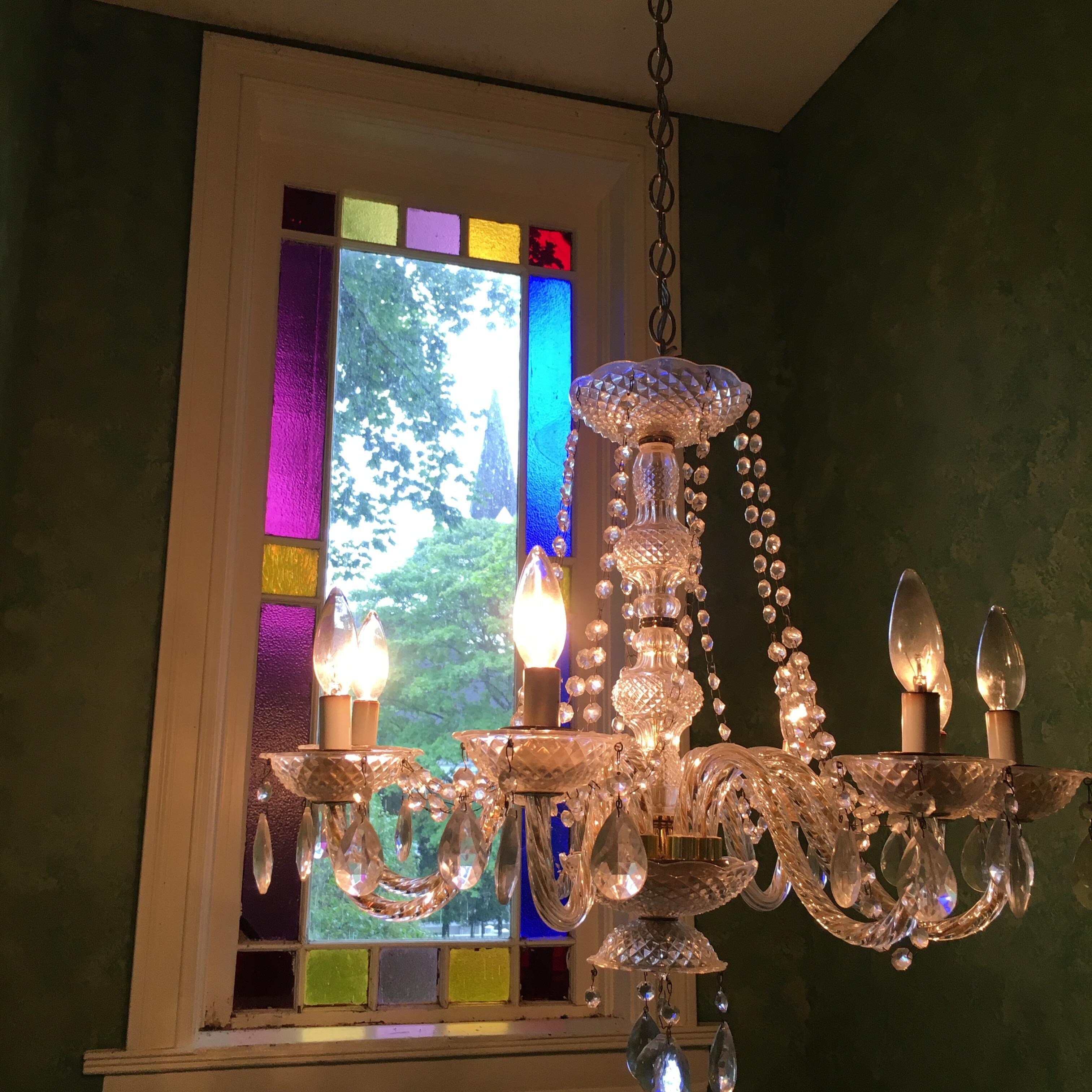 stairwell in the Carriage House