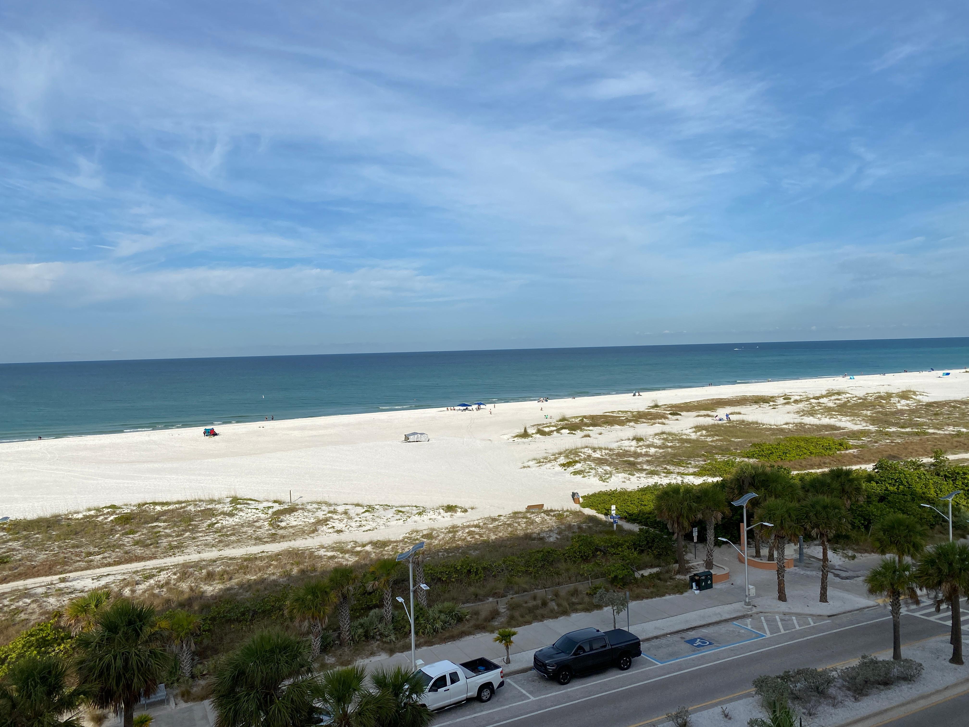 View from 6th floor balcony on gulf side