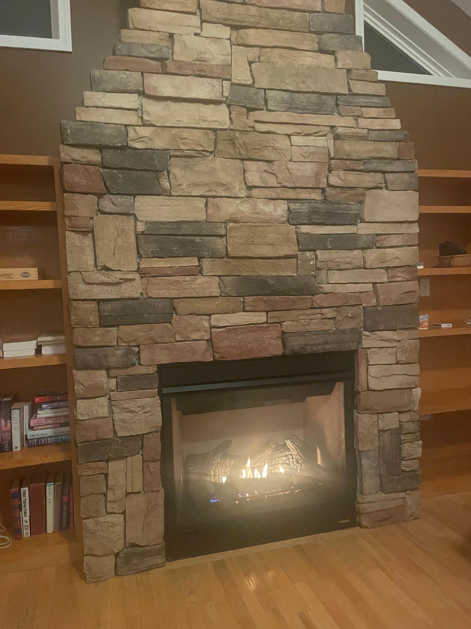 Common area fireplace