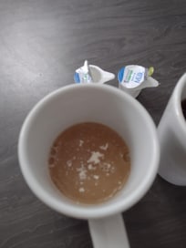 The milk and tea they so kindly provided