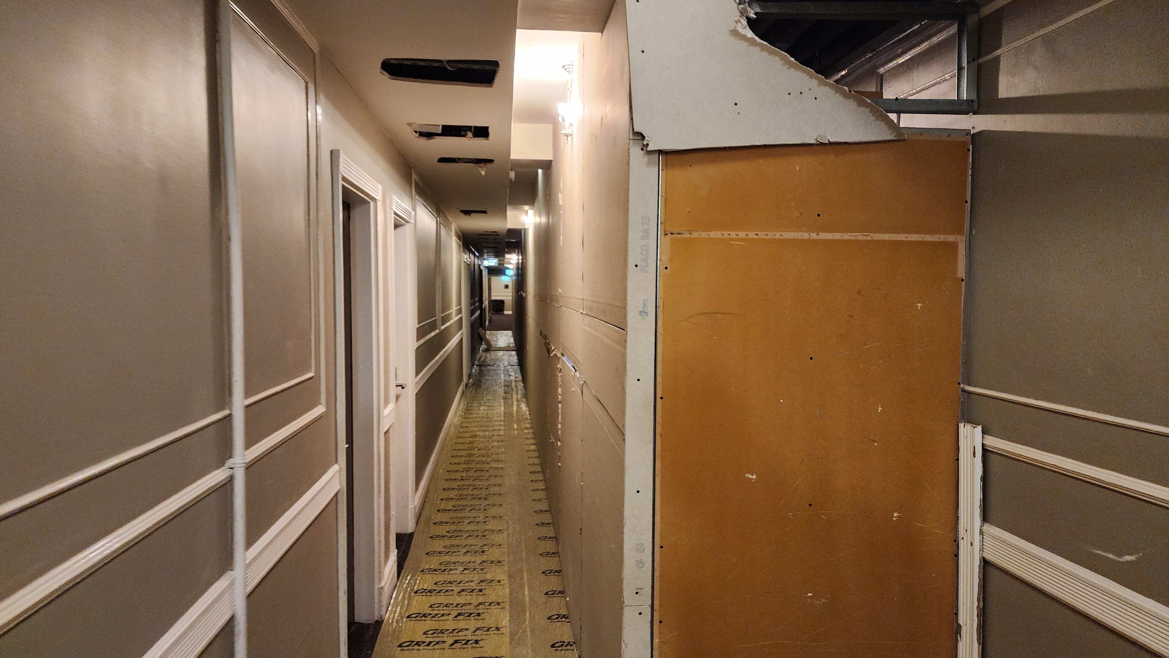 Rooms in construction zone