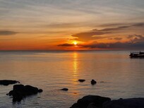 Sunset as seen from the ocean view room