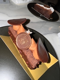Desserts from the hotel lobby cafe