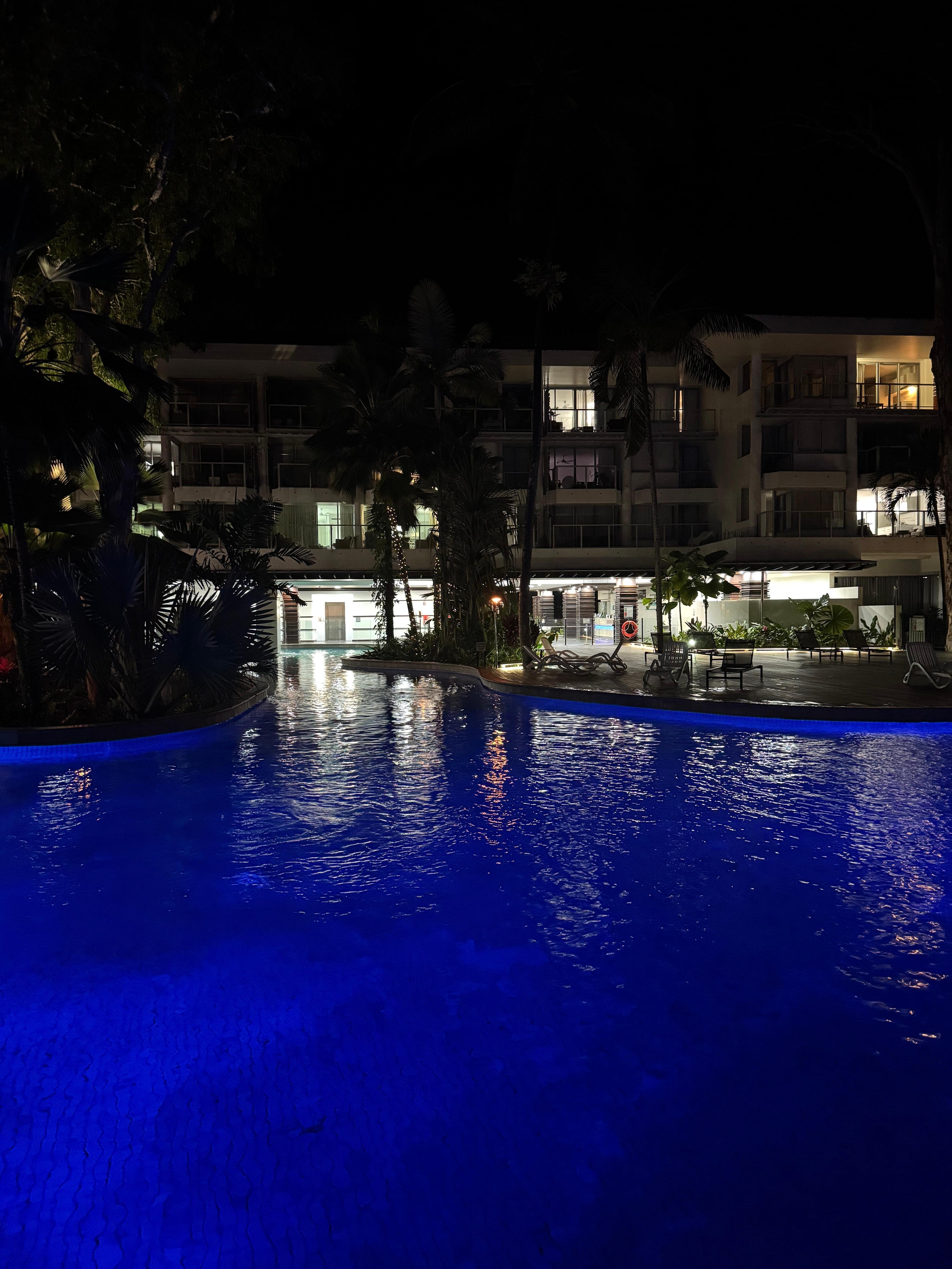 Pool at night 
