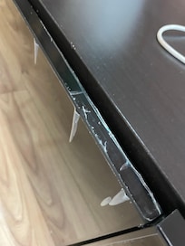 Broken, ragged bureau