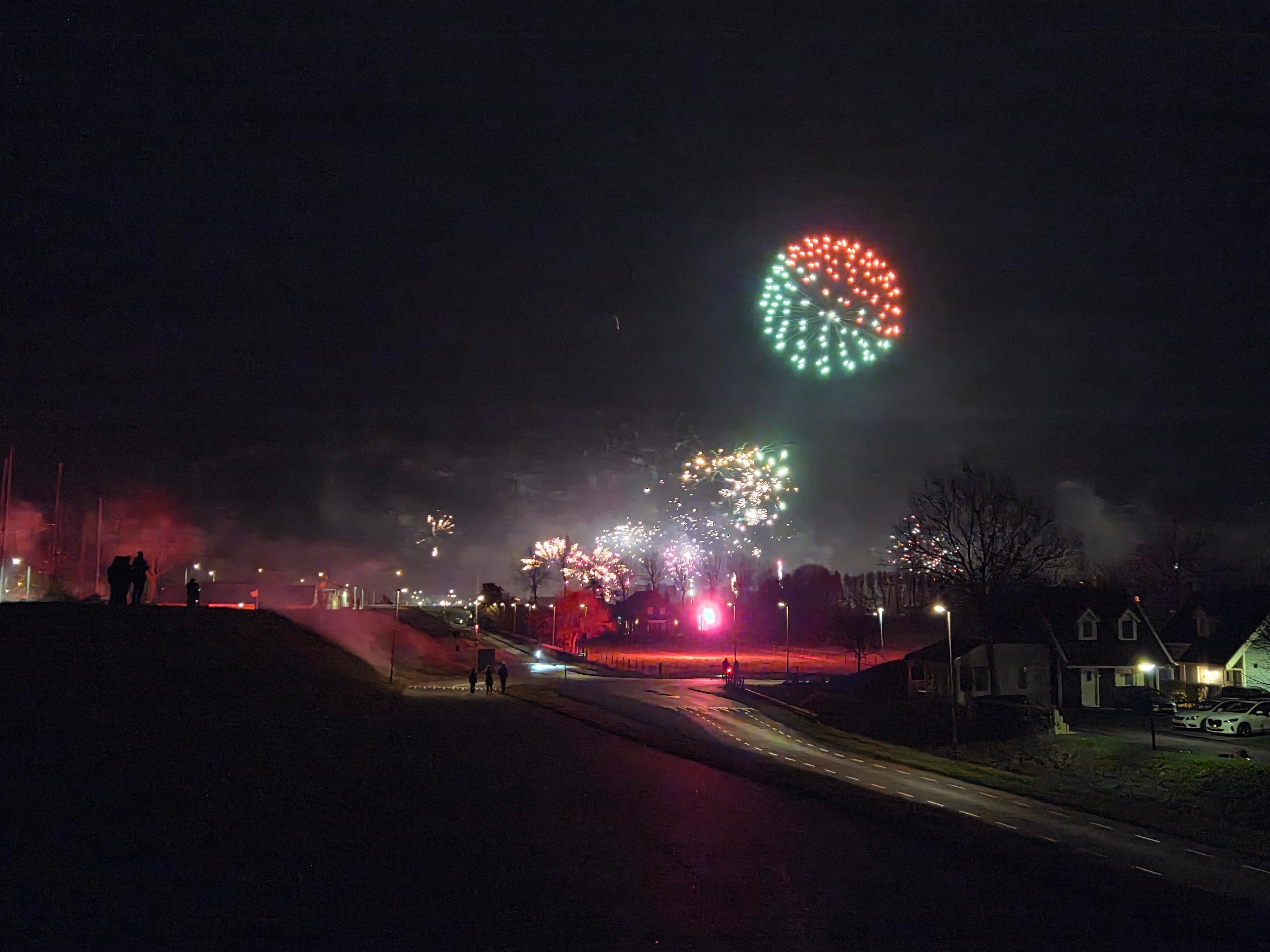 Das letzte Silvesterfeuerwerk in den Niederlanden 