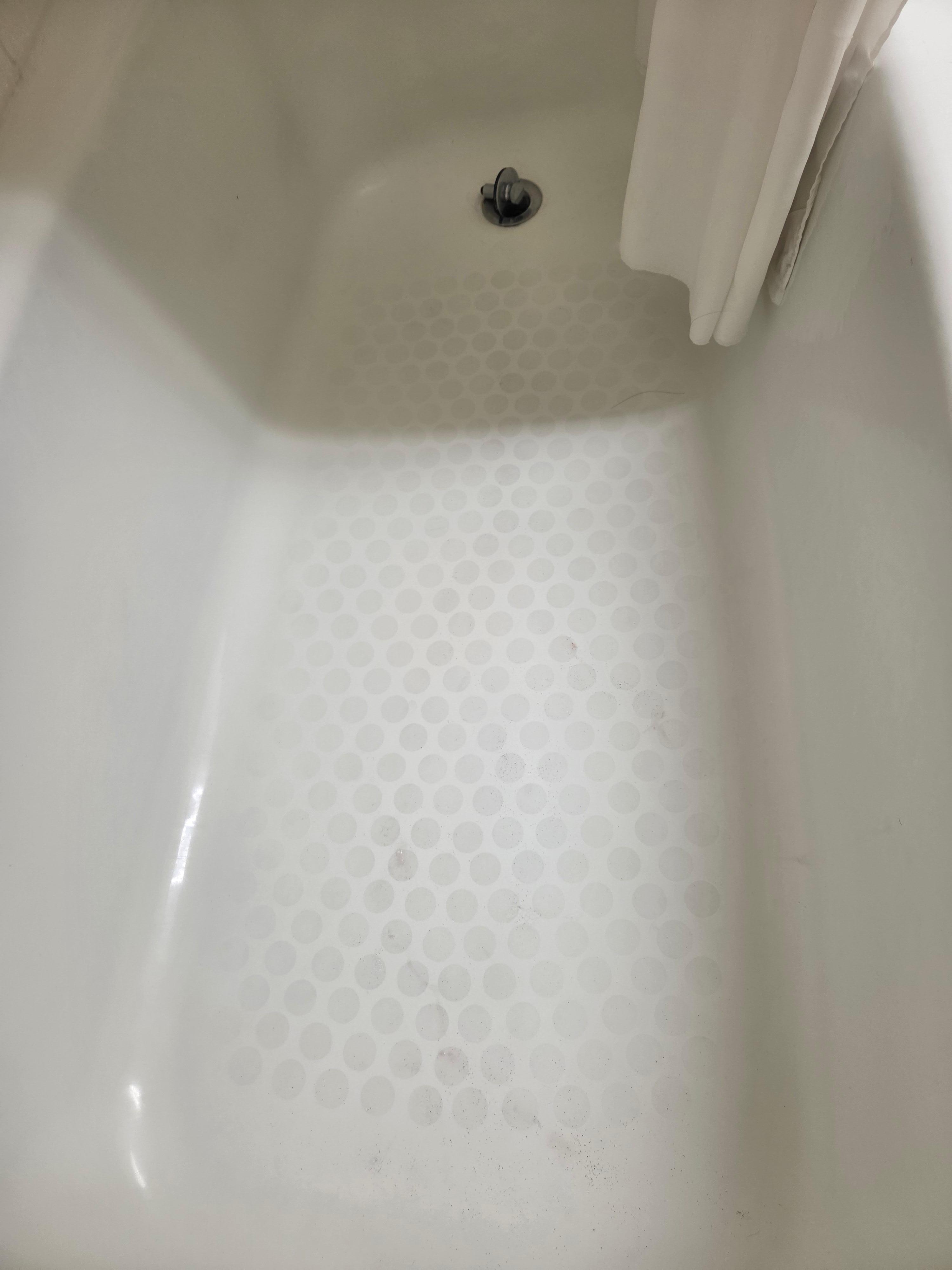 The bath tub looked newer.