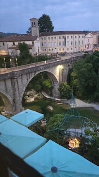 Blick aus dem Zimmerfenster