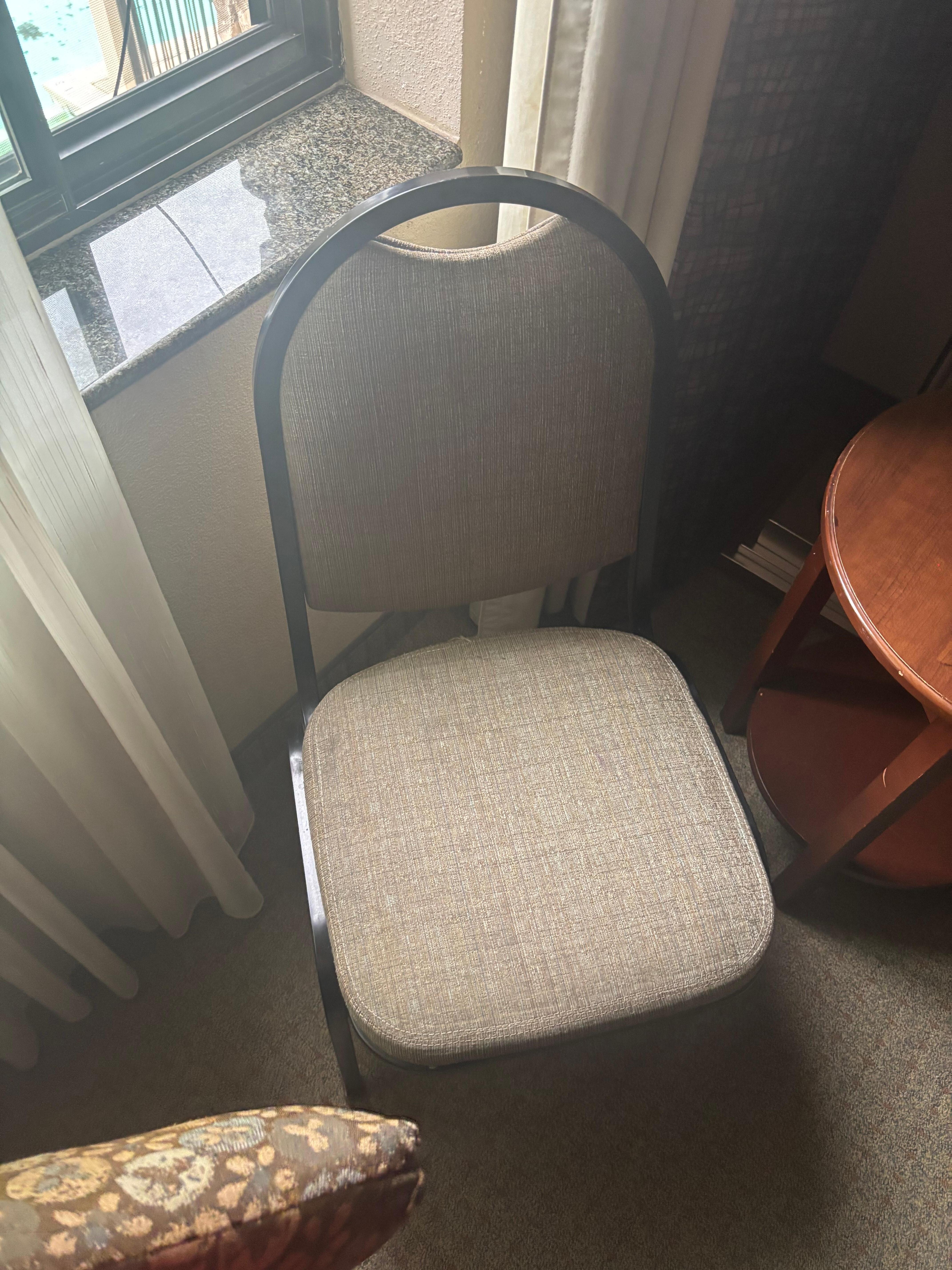 These were the only other chairs in the room, they were so uncomfortable, the kids hated sitting on them.