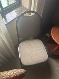 These were the only other chairs in the room, they were so uncomfortable, the kids hated sitting on them.