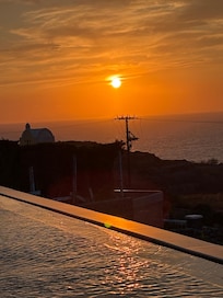 Sunset from pool