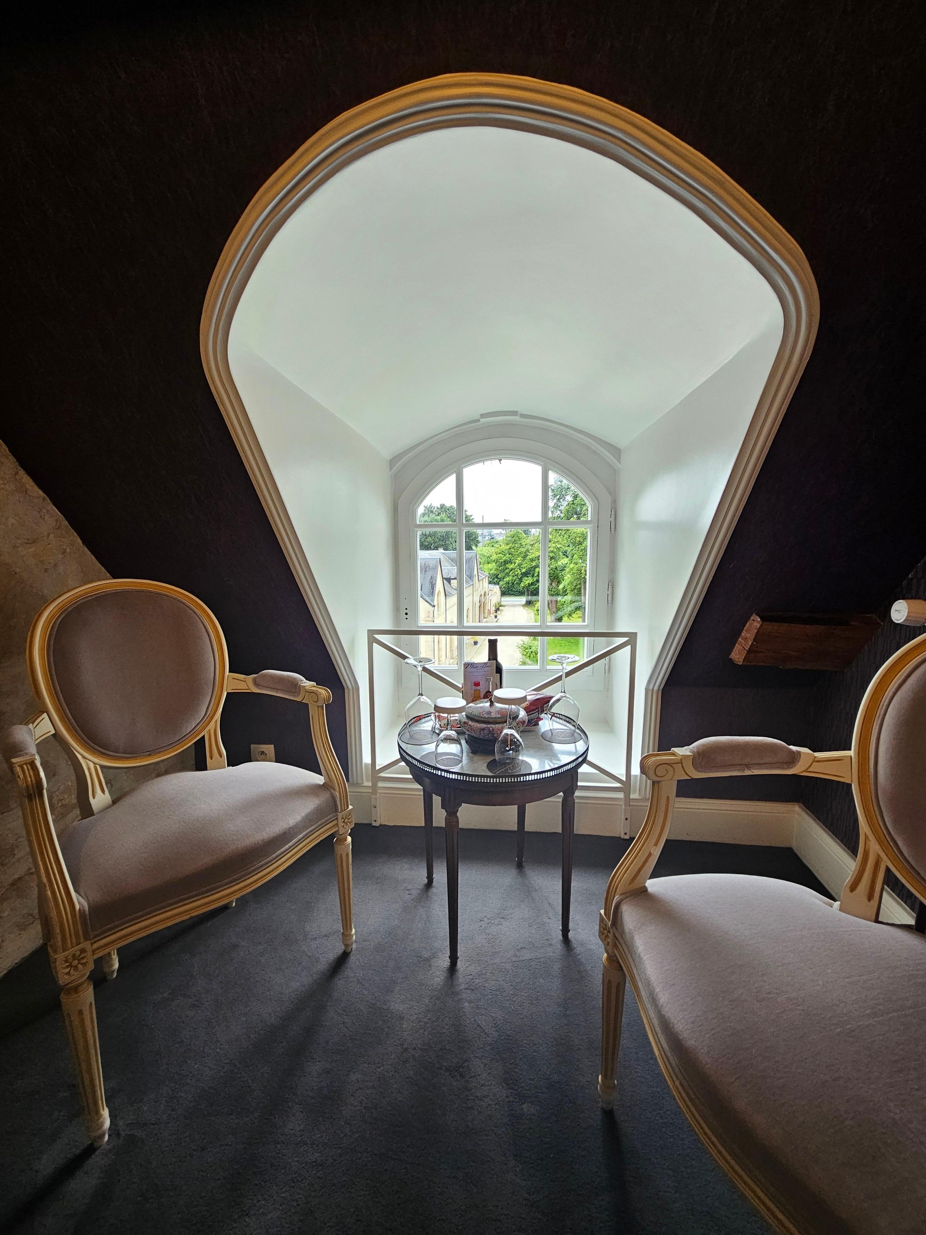 Seating nook in room